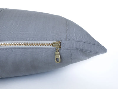 Blue & Gray Pillow Cover