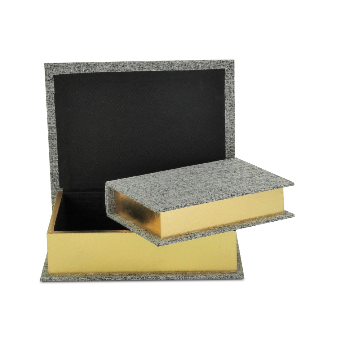 Canter Isle Gray Linen Book Box Set