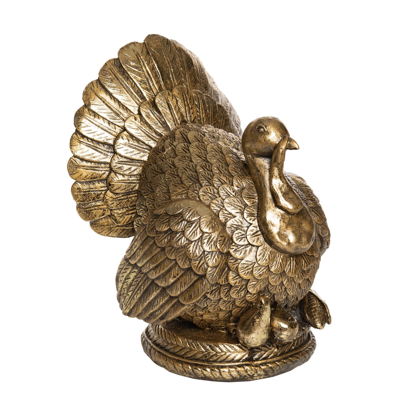 Gold Harvest Turkey Decor