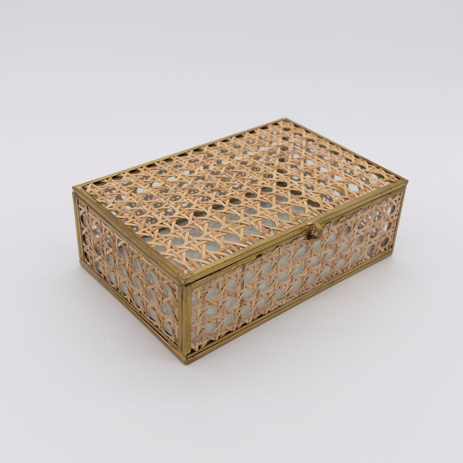Natural Cane Wicker Decor Box