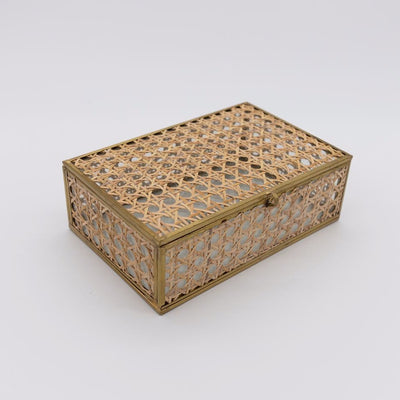 Natural Cane Wicker Decor Box