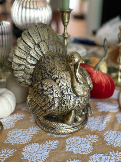 Gold Harvest Turkey Decor