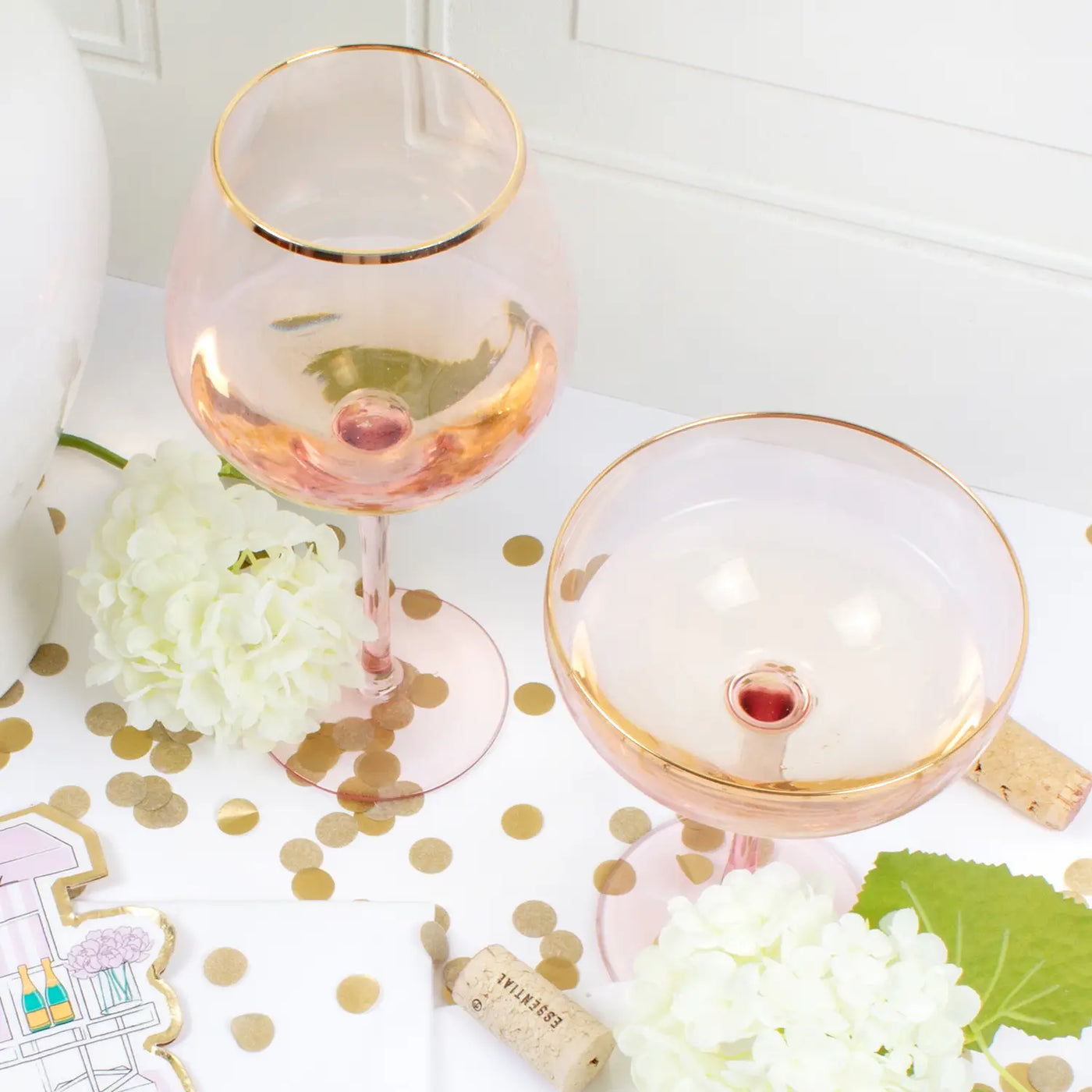 Light Pink Wine Glass