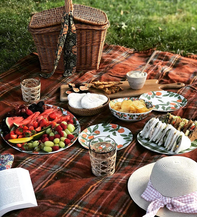 Recycled Wool Waterproof Picnic Blanket in Stewart Royal Antique Tartan