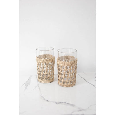 Seagrass Highball Glasses - Natural
